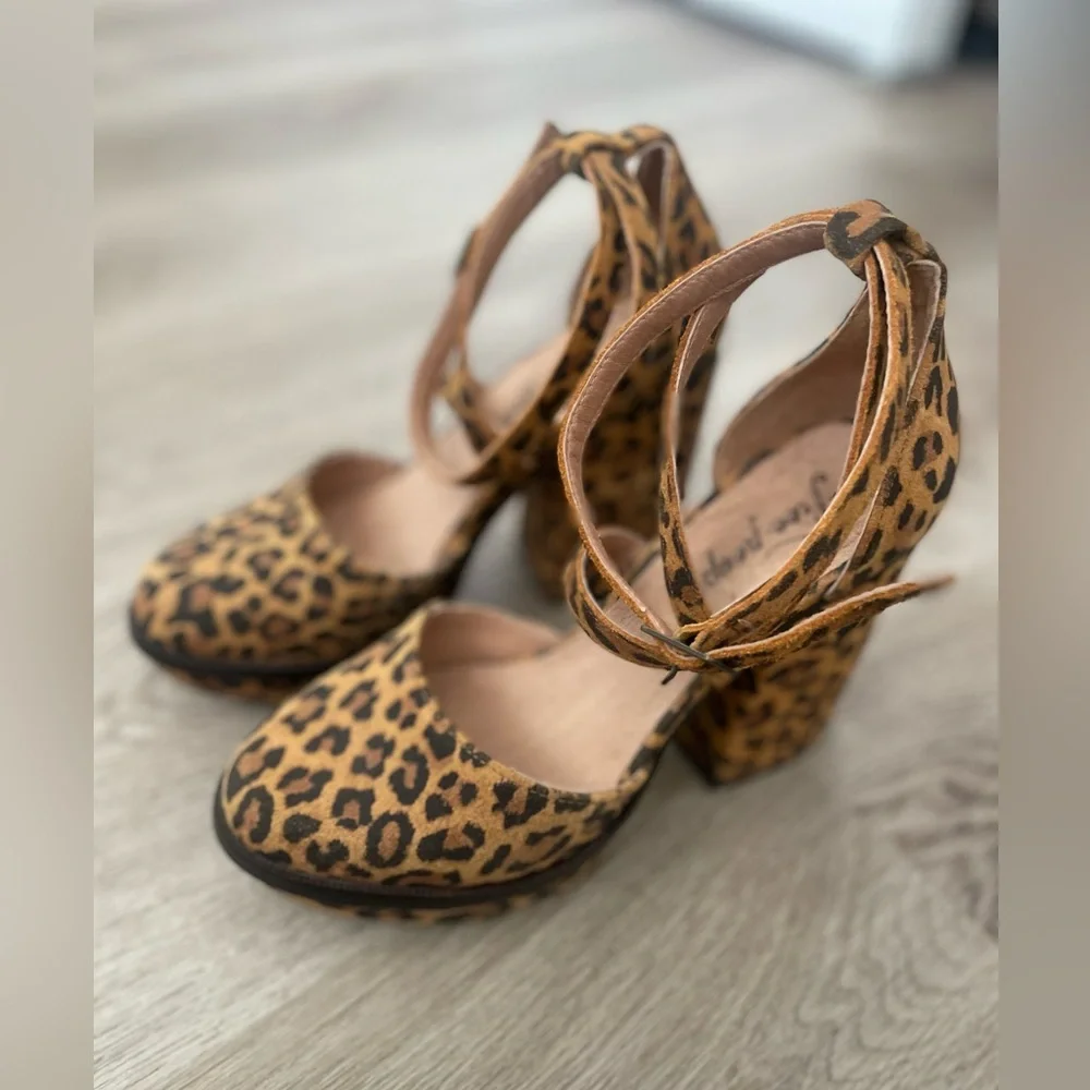 Free People Remi Platform heel in cheetah